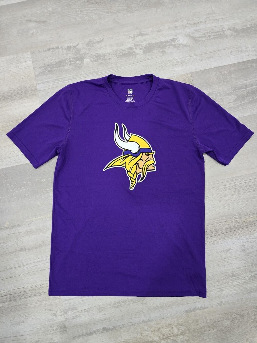 Minnesota Vikings NFL Nike Youth XL Dri-FIT Performance T-Shirt - Purple - EUC